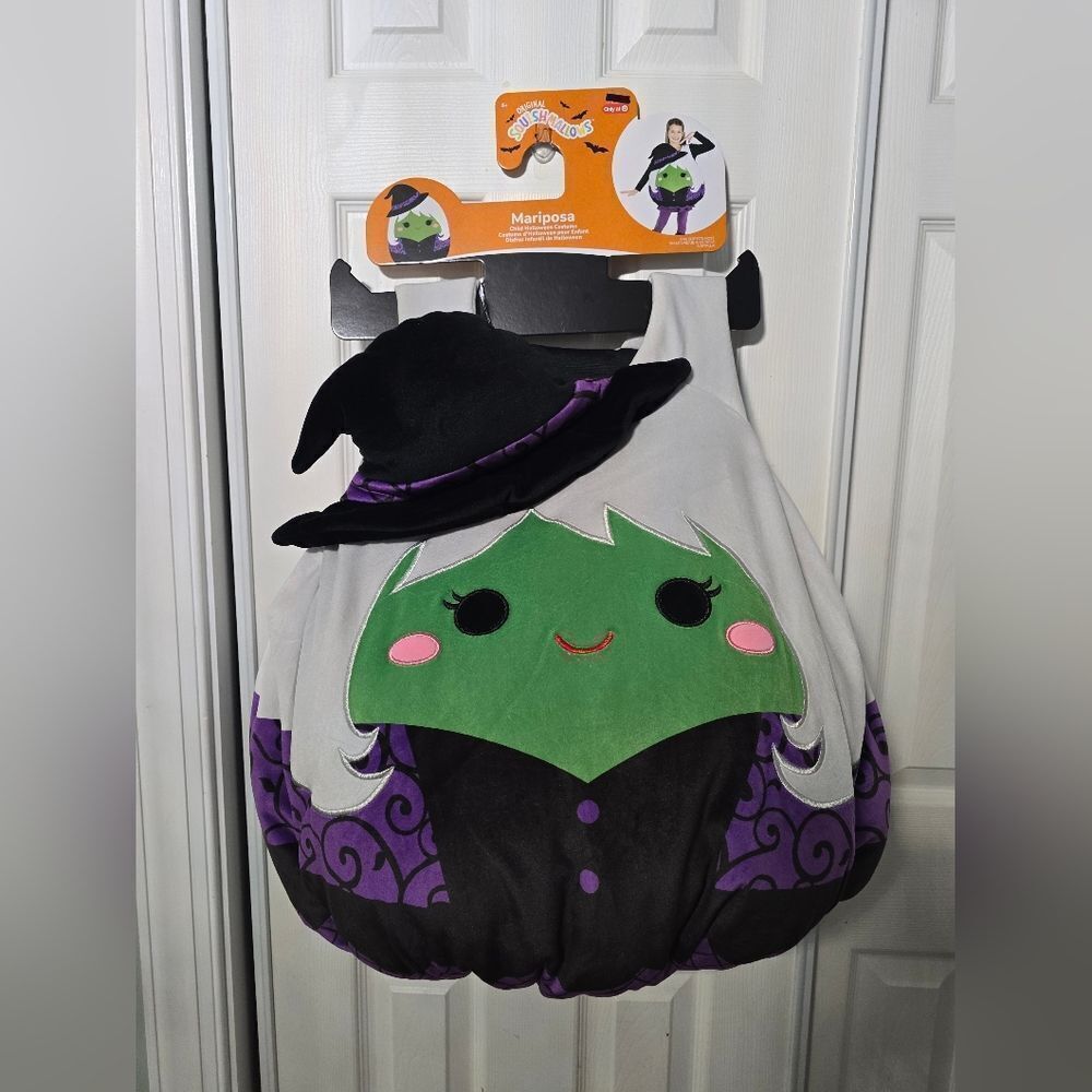 Nwt Squishmallows Kids' Mariposa the Witch Halloween Costume Suit One Size